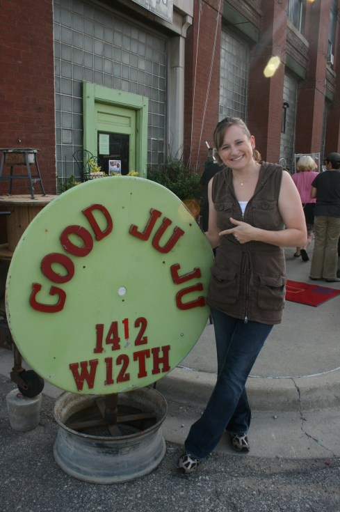 Lara Poses In Front of Good JuJu
