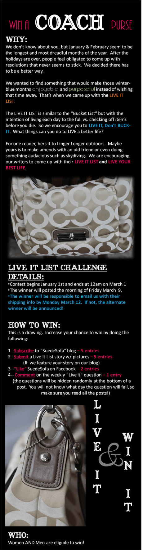 Win a Coach Purse