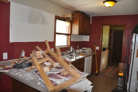 Step 7: Find Studs and Rehang Cabinets